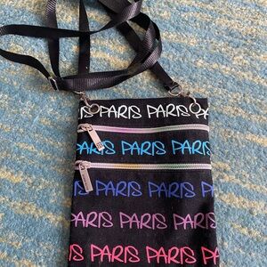 Robin Ruth Multicolor Paris Themed Crossbody Bag